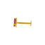 18K Yellow Gold and Ruby Nose Pin (0.2 grams)