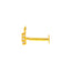 18K Yellow Gold CZ Nose Pin (0.2 grams)