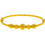 22K Yellow Gold Beaded Bangle Size 2.4 (11.1 grams)