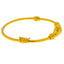 22K Yellow Gold Beaded Bangle Size 2.4 (11.1 grams)