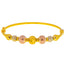 22K Multi-Tone Gold Ball Bead Bangle Size 2.2 (13.4 grams)