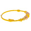 22K Multi-Tone Gold Ball Bead Bangle Size 2.2 (13.4 grams)