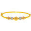 22K Multi-Tone Gold Ball Bead Bangle Size 2.2 (11.5 grams)