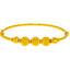 22K Yellow Gold Ball Bead Bangle Size 2.4 (11.8 grams)