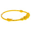 22K Yellow Gold Ball Bead Bangle Size 2.4 (11.8 grams)