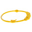 22K Yellow Gold Beaded Bangle Size 2.2 (12.4 grams)