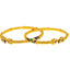 22K Gold Meenakari Bangle Set with Filigree Size 2.4 (29.4 grams)