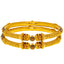 22K Yellow Gold Meenakari Bangles Pair Size 2.4 (39.8 grams)