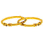 22K Yellow Gold Meenakari Bangles Pair Size 2.4 (39.8 grams)
