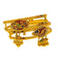 22K Yellow Gold Meenakari Bangles Pair Size 2.6 (63.5 grams)