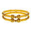 22K Yellow Gold Meenakari Bangle Pair Size 2.4 (35.9 gram)