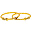 22K Yellow Gold Meenakari Bangle Pair Size 2.4 (35.9 gram)