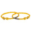 22K Yellow Gold Meenakari Bangle Pair Size 2.4 (33.4 grams)