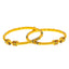 22K Yellow Gold Meenakari Bangles Pair Size 2.4 (31.8 grams)