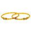 22K Yellow Gold Meenakari Bangle Pair Size 2.6 (31.5 grams)