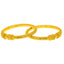 22K Yellow Gold Filigree Bangle Pair Size 2.4 (46.5 grams)