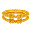 22K Yellow Gold Bangles Pair Size 2.4 (60.8 grams)