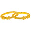 22K Yellow Gold Bangles Pair Size 2.4 (60.8 grams)