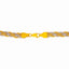 22K Gold Two-Tone Braided Rope Chain, 18 Inches (21.7 grams)