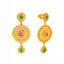 22K Gold Emerald, Ruby. & Polki Bridal Necklace Set (57.2 grams)