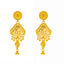 22K Gold Filigree Necklace & Earring Set (34.8 grams)