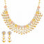 22K Multi-Tone Gold Beaded Necklace Set (41.1 grams)