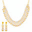22K Multi-Gold Beaded Necklace & Earring Set (31.5 grams)
