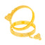 22K Yellow Gold Filigree Bangle Pair Size 2.4 (47.5 grams)