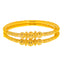 22K Gold Meenakari Bangle Set with Filigree (30.8 grams)