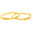 22K Gold Meenakari Bangle Set with Filigree (30.8 grams)