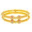 22K Gold Meenakari Pipe Bangles Pair (35 grams)