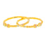 22K Gold Meenakari Pipe Bangles Pair (35 grams)