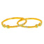 22K Yellow Gold Enamel & Filigree Bangle Set (33.1 grams)