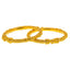22K Yellow Gold Filigree Pipe Bangle Pair (53.4 grams)