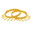 22K Gold Beaded Filigree Bangle Set (34.8 grams)