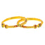 22K Yellow Gold Meenakari Bangle Set of 2 (47.9 grams)