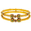 22K Yellow Gold Meenakari Bangle Set (33.5 grams)