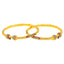 22K Yellow Gold Meenakari Bangle Set (33.5 grams)