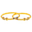 22K Gold Meenakari Bangle Set of Two (40.1 grams)