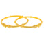 22K Yellow Gold Filigree Pipe Bangle Pair (27.9 grams)