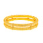 22K Yellow Gold Filigree Bangle Set of 6 Size 2.2 (32.8 grams)