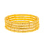 22K Yellow Gold Filigree Bangle Set of 6 Size 2.2 (22.3grams)