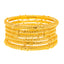 22K Yellow Gold Filigree Bangle Set of 6 Size 2.4 (34.3 grams)