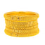 22K Yellow Gold Filigree Bangle Set of 6 Size 2.4 (42.4 grams)