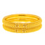 22K Yellow Gold Filigree Bangle Set of 6 Size 2.4 (42.4 grams)