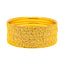 22K Yellow Gold Filigree Bangle Set of 6 Size 2.2 (22.6 grams)