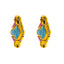 22K Yellow Gold 18 inch Pendant Necklace Set w/ CZ (10.2gm)