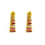 22K Yellow Gold 18 inch Pendant Necklace Set w/ CZ (16.5gm)