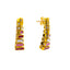 22K Yellow Gold 18 inch Pendant Necklace Set w/ CZ (16.5gm)
