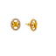22K Yellow Gold 17 inch Pendant Necklace Set w/ CZ (6.9gm)